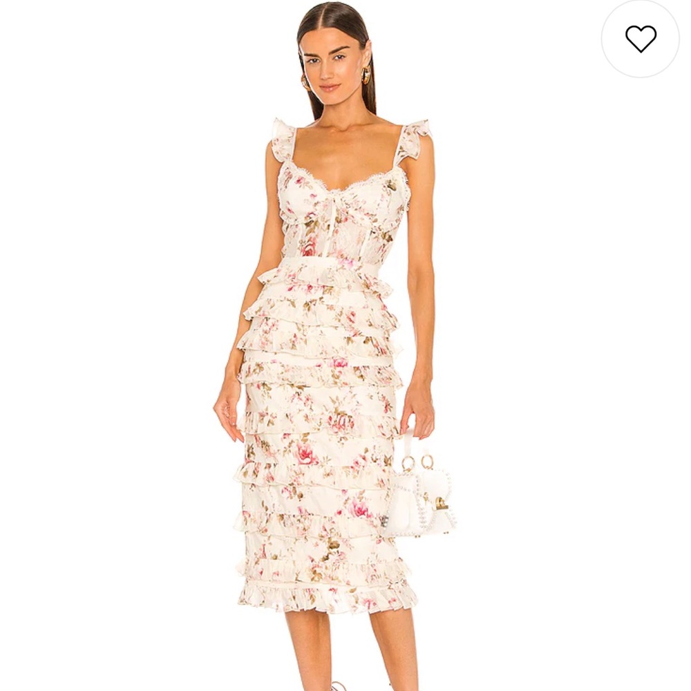 V Chapman The Fiorenza dress in English rose